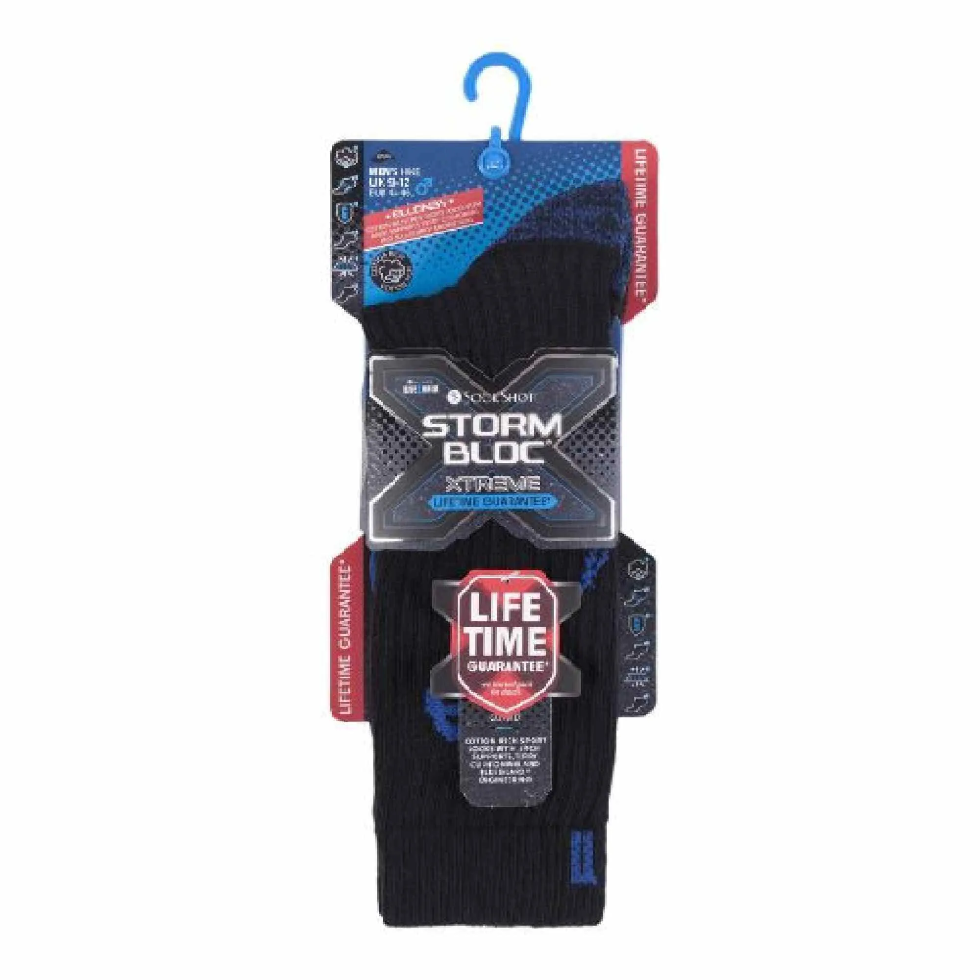 1 Pack Mens Cotton Sport Socks with Terry Cushioned Reinforced Foot