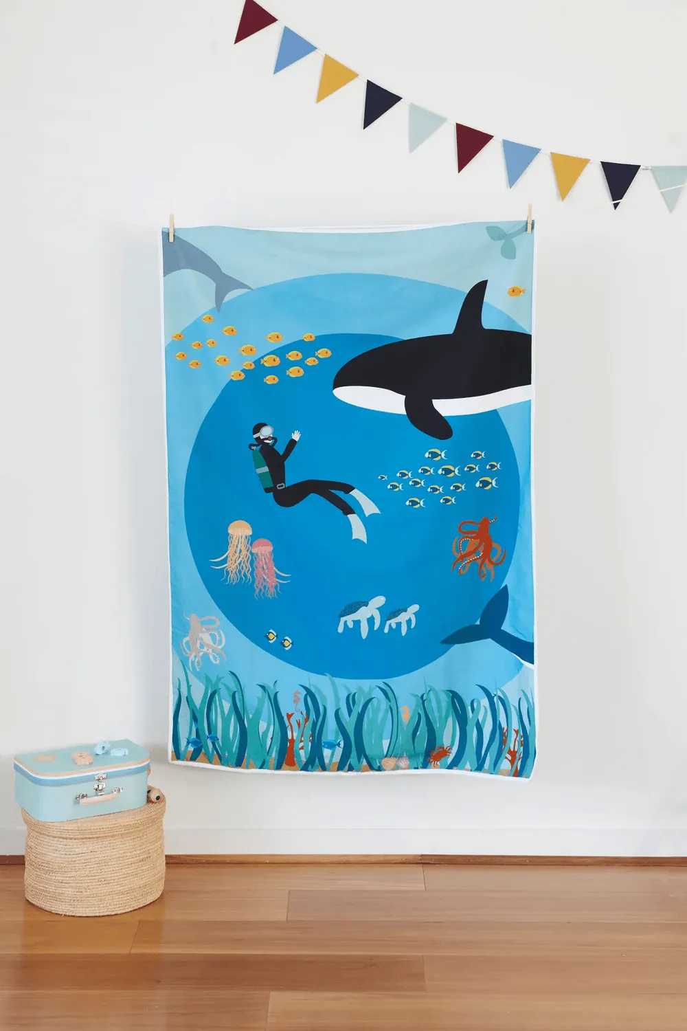 100% Cotton Ocean Lover Playmat Set