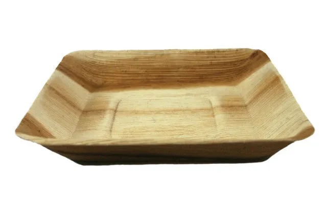 7" Rimmed Square Festivalware Palm Plate (case)