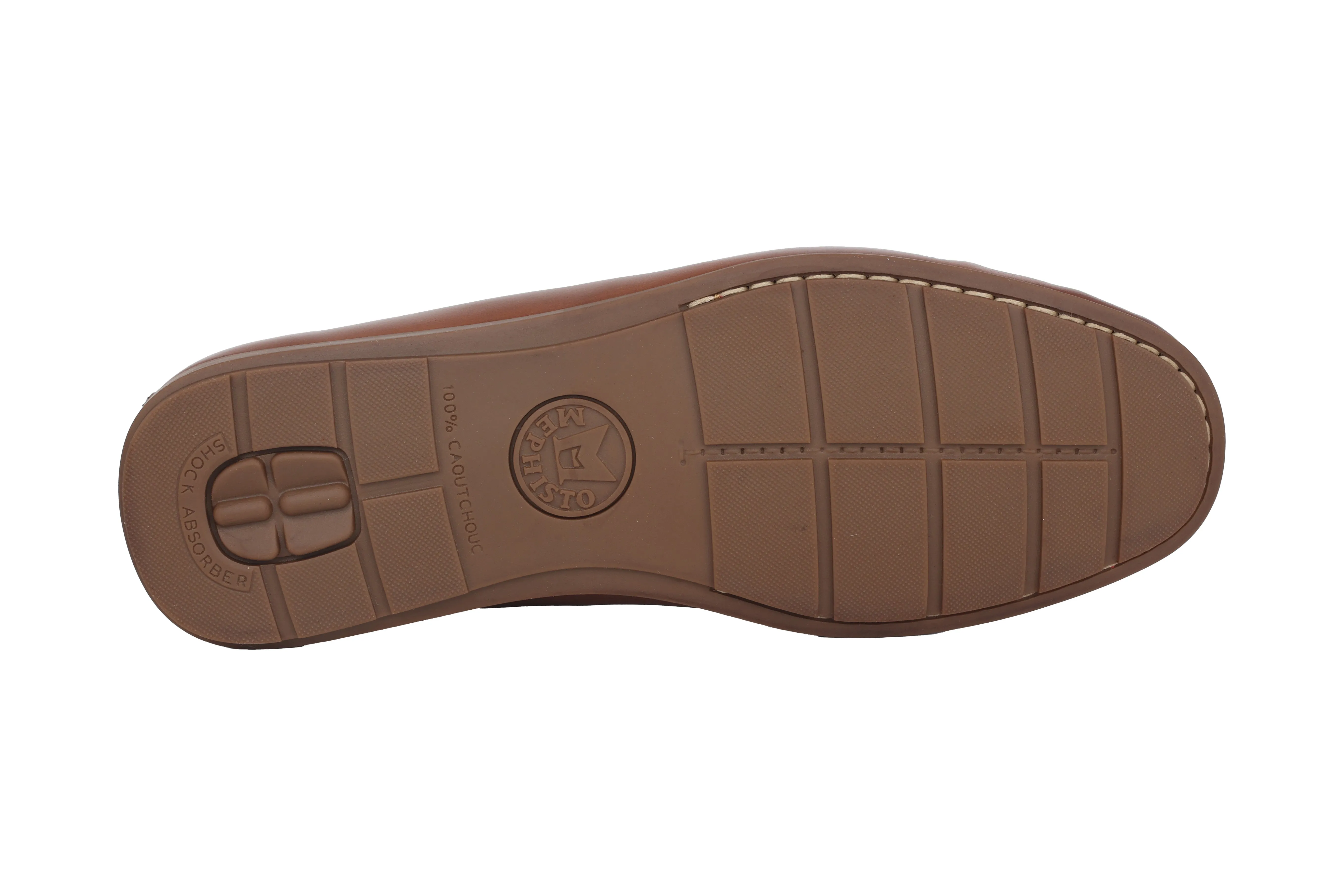 'Alyon' men's moccasin - Brandy brown