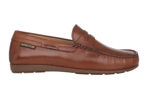 'Alyon' men's moccasin - Brandy brown