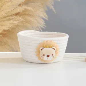 Animal Cotton Rope Woven Storage Baskets