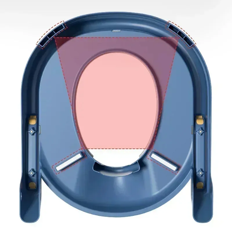 Anti -slipperable potty training seat with stairs