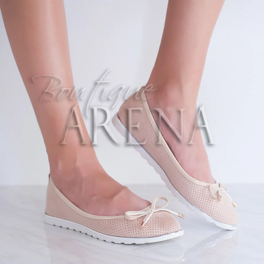 Balerini dama Queen Mary bej
