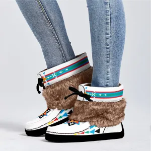 Blossom Leather MocLux Short Style with Fur