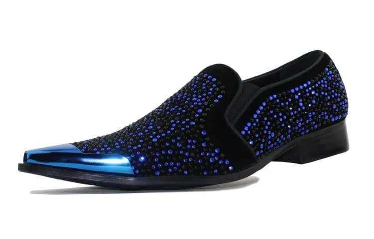 Bolano Desta Smoking Slipper Royal Blue