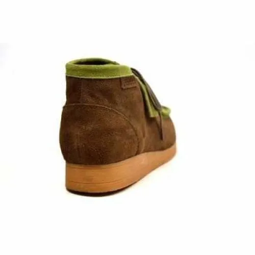 British Walkers New Castle Men's Forest Green and Olive Suede Ankle Boots