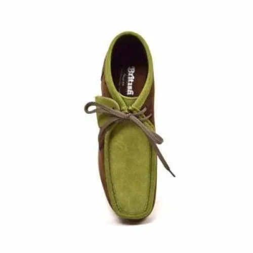 British Walkers New Castle Men's Forest Green and Olive Suede Ankle Boots