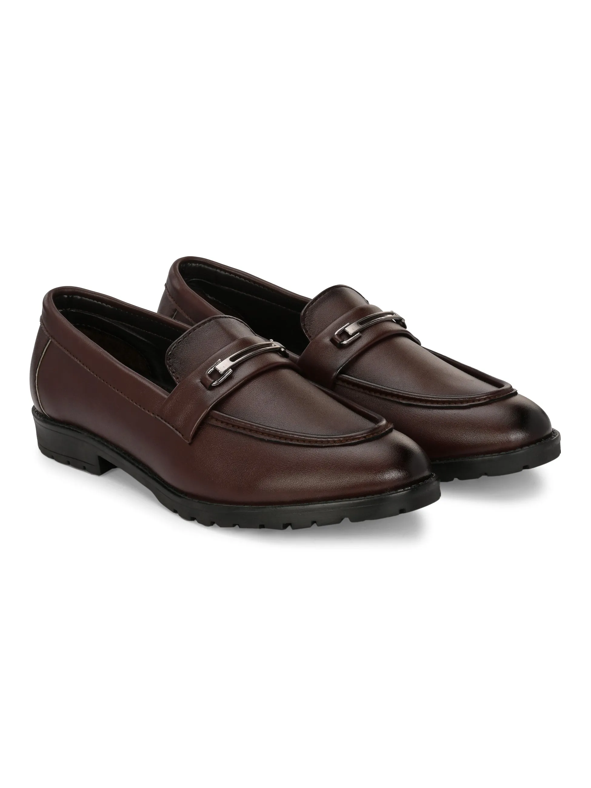 CARLO ROMANO BY WASAN BROWN COLOUR VEGAN LEATHER MOCCASIN FOR MEN