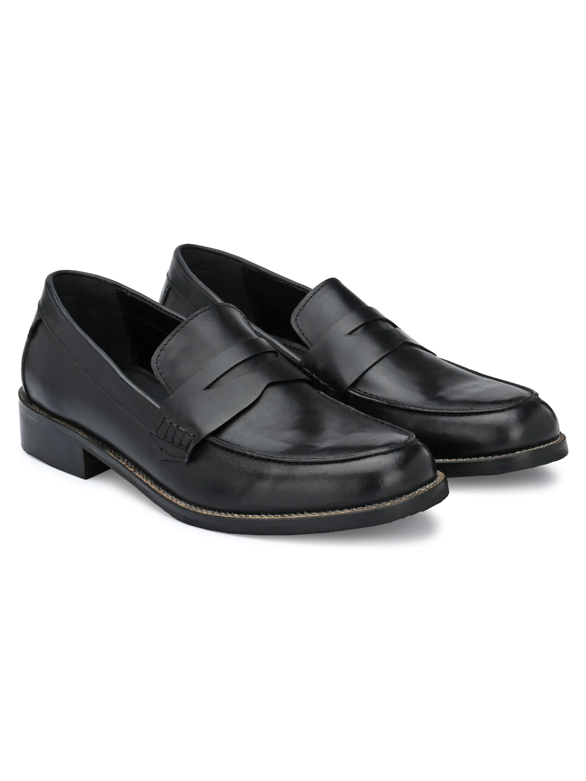 CARLO ROMANO BY WASAN SHOE MEN'S GENUINE BURNISH LEATHER MOCCASIN