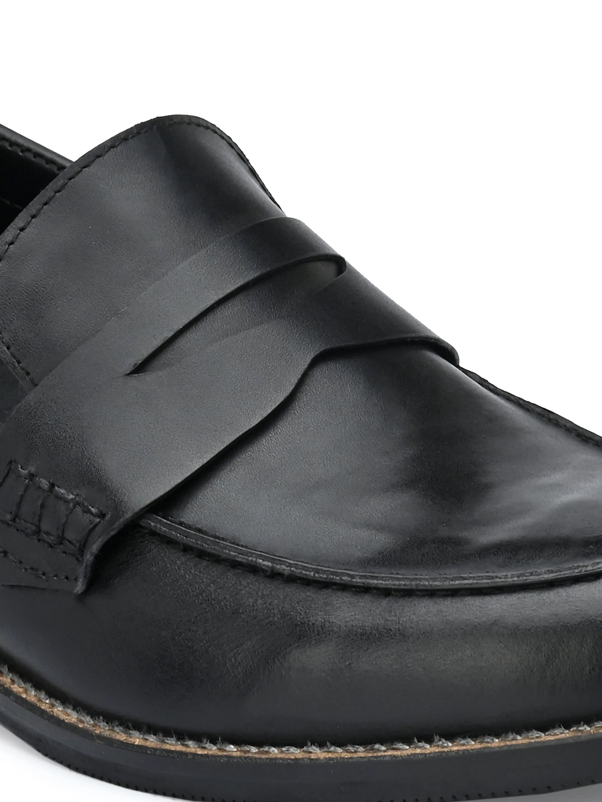 CARLO ROMANO BY WASAN SHOE MEN'S GENUINE BURNISH LEATHER MOCCASIN