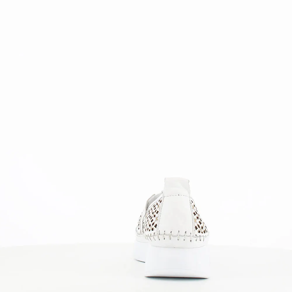 Cinders Edit Summer Slip On Loafer White Comb