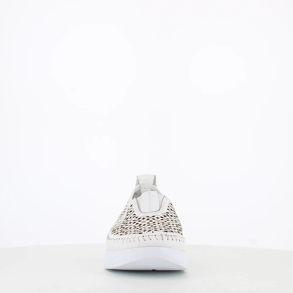 Cinders Edit Summer Slip On Loafer White Comb