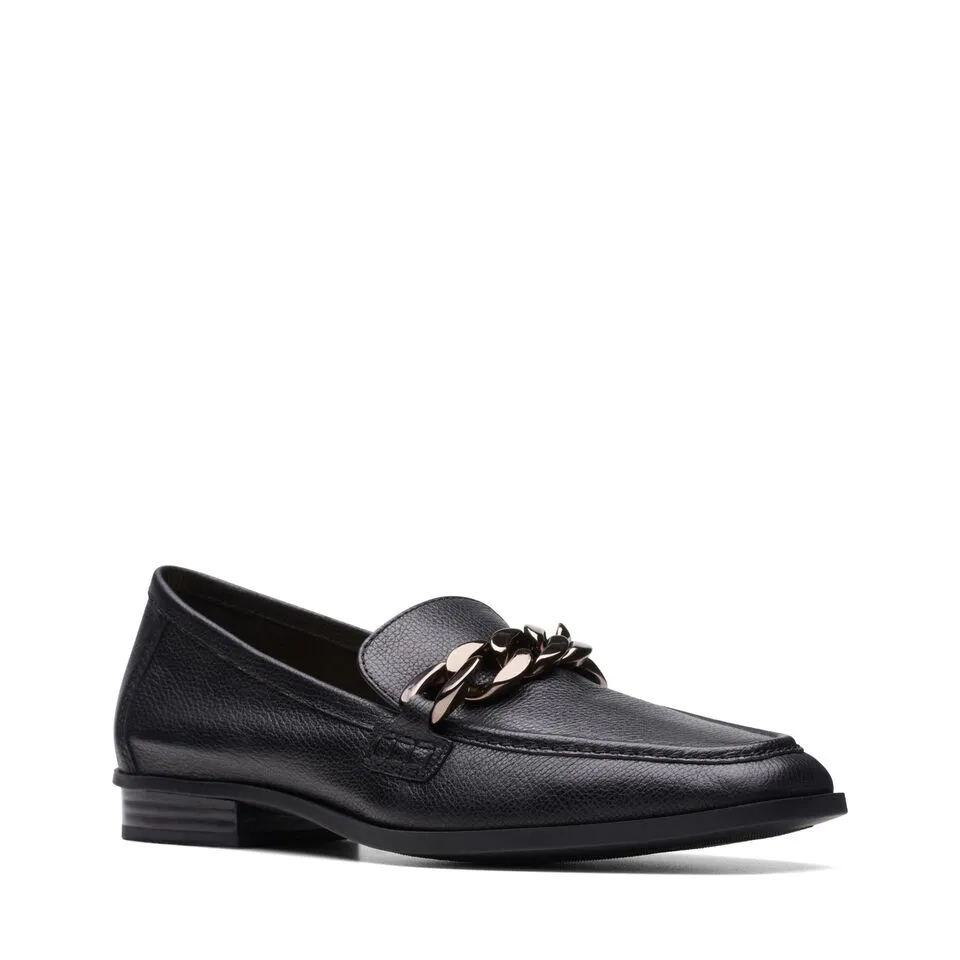 Clarks Women's Sarafyna Iris Black Leather 26174917