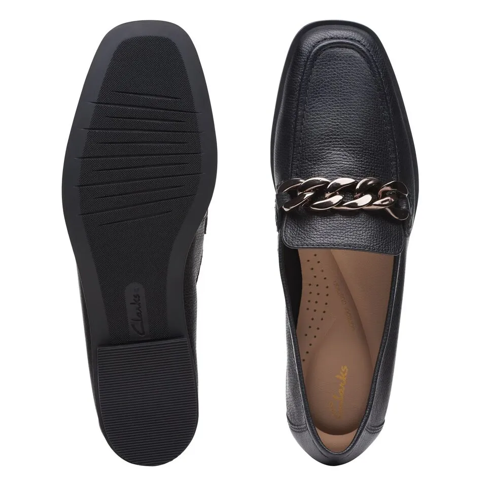 Clarks Women's Sarafyna Iris Black Leather 26174917