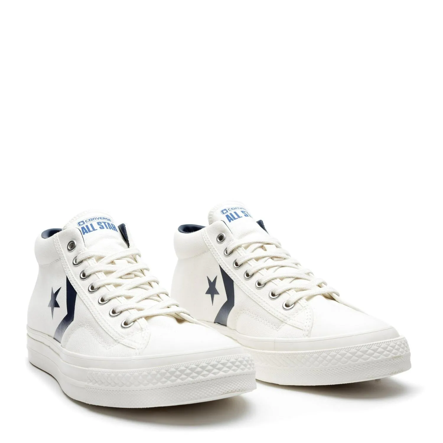 Converse Star Player 76 Mid White Black Beige Blue A10407C Shoe Sneaker Trainer