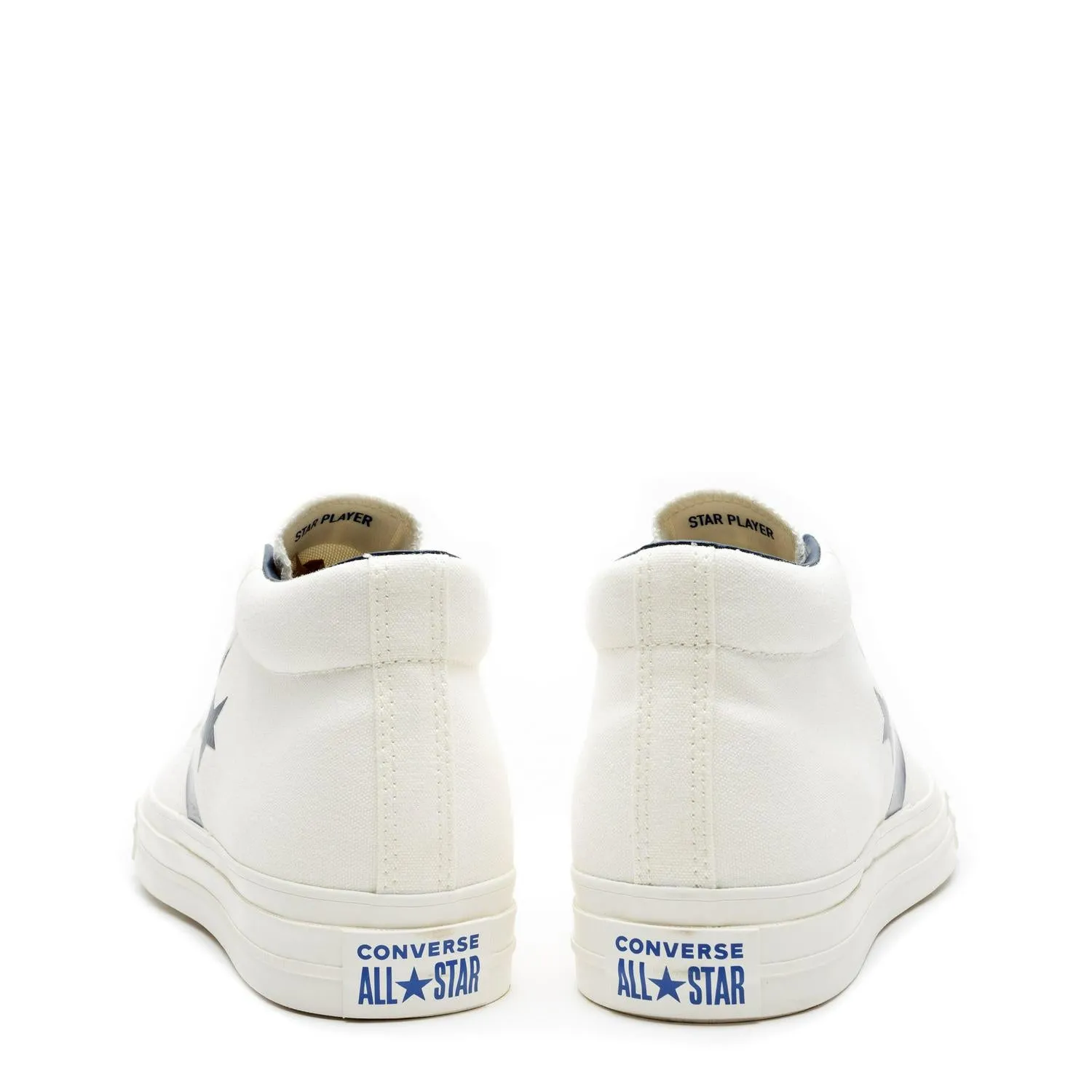Converse Star Player 76 Mid White Black Beige Blue A10407C Shoe Sneaker Trainer