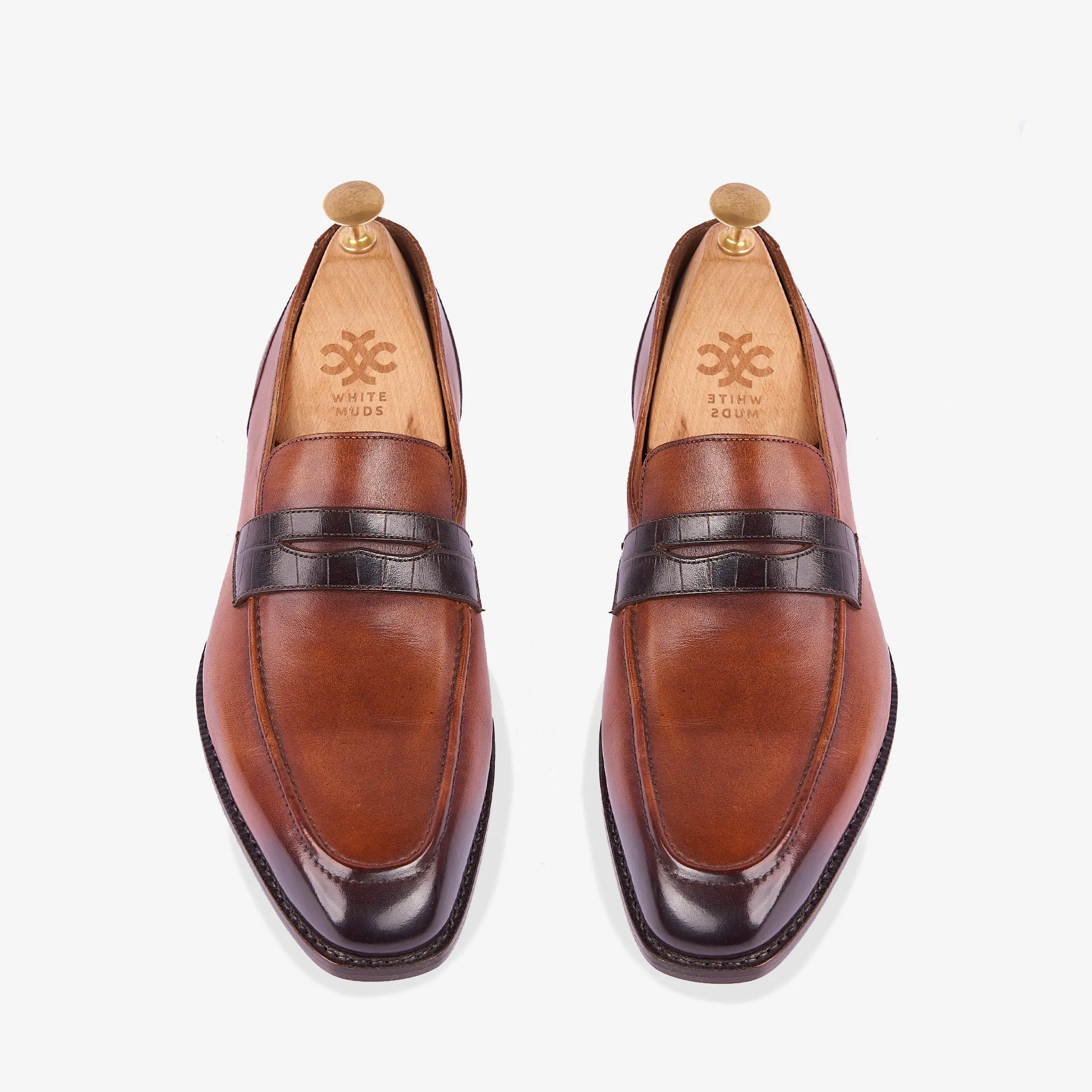 Croc Strap Tan Slip Ons - Made to Order