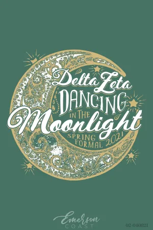 Delta Zeta University of South Carolina Formal "Dancing in the Moonlight" T-shirt