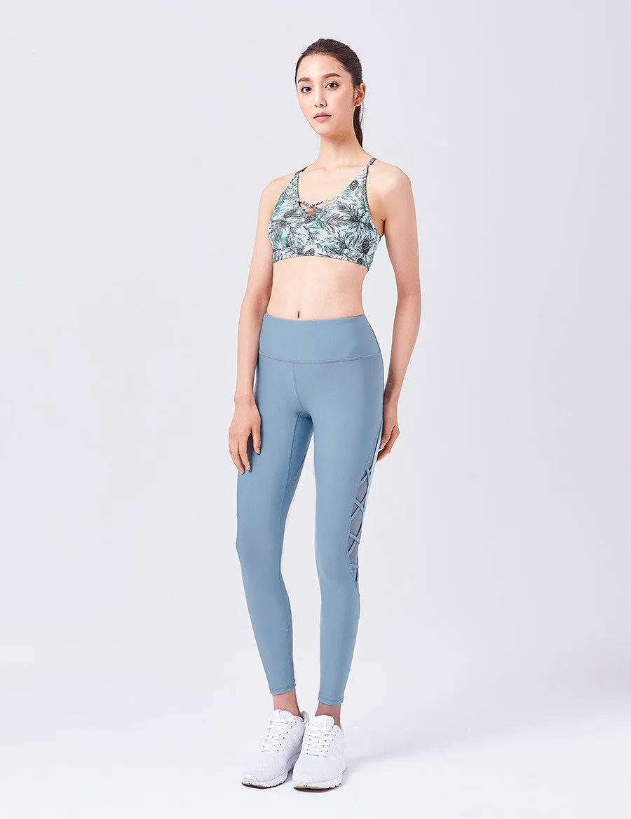 easyoga LESPIRO Twin X Bra - F56 Pinecones Tree