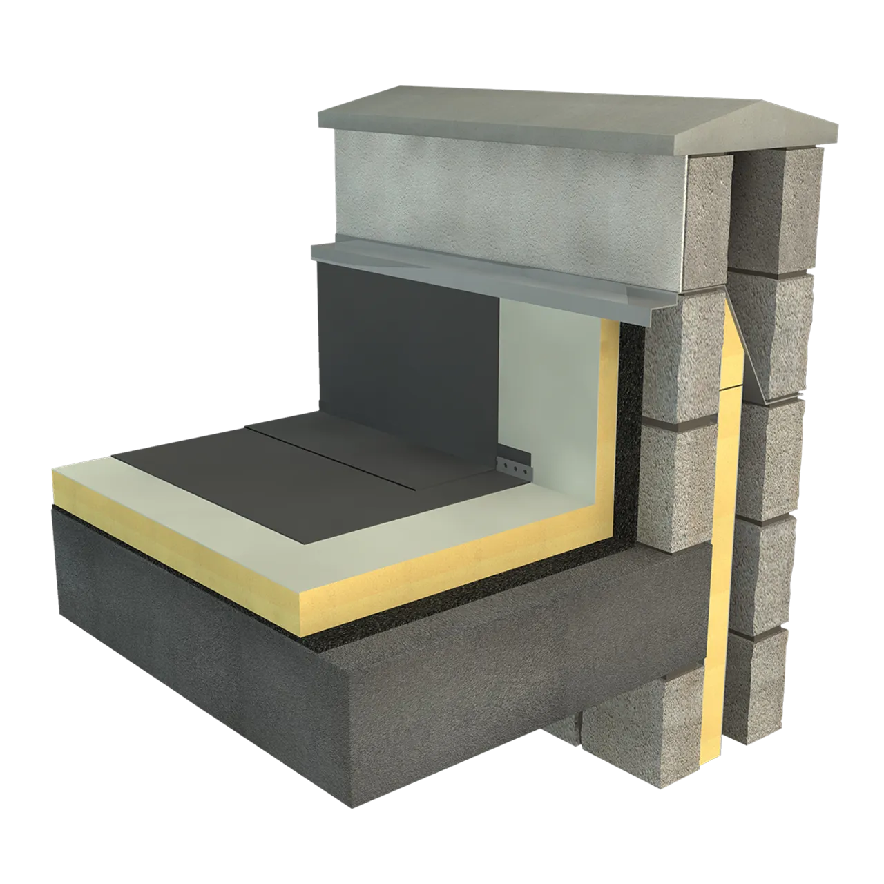 EcoTherm Eco-Bond Flat Roof Insulation Board - 1200mm x 1200mm x 60mm (Pack of 5 sheets 7.20m2)