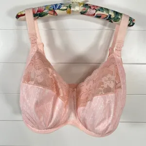 Elomi Womens Molly Nursing Bra 32O Pink Underwire Full Coverage Adjustable Strap
