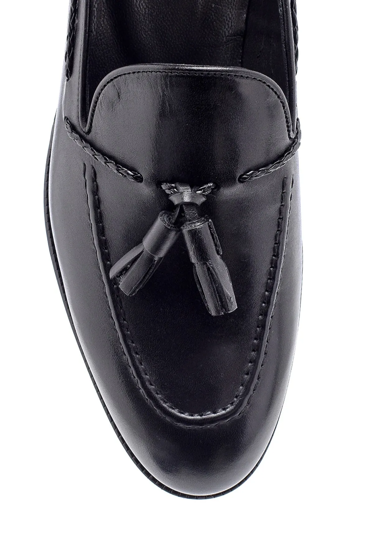 Erkek Deri Püskül Detaylı Loafer