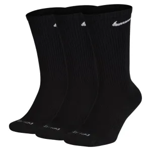 Everyday Socks Plus Crew 3 Pack Black Lrg