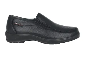 'Ewald' men's ergonomic wide fit (H) loafer - black