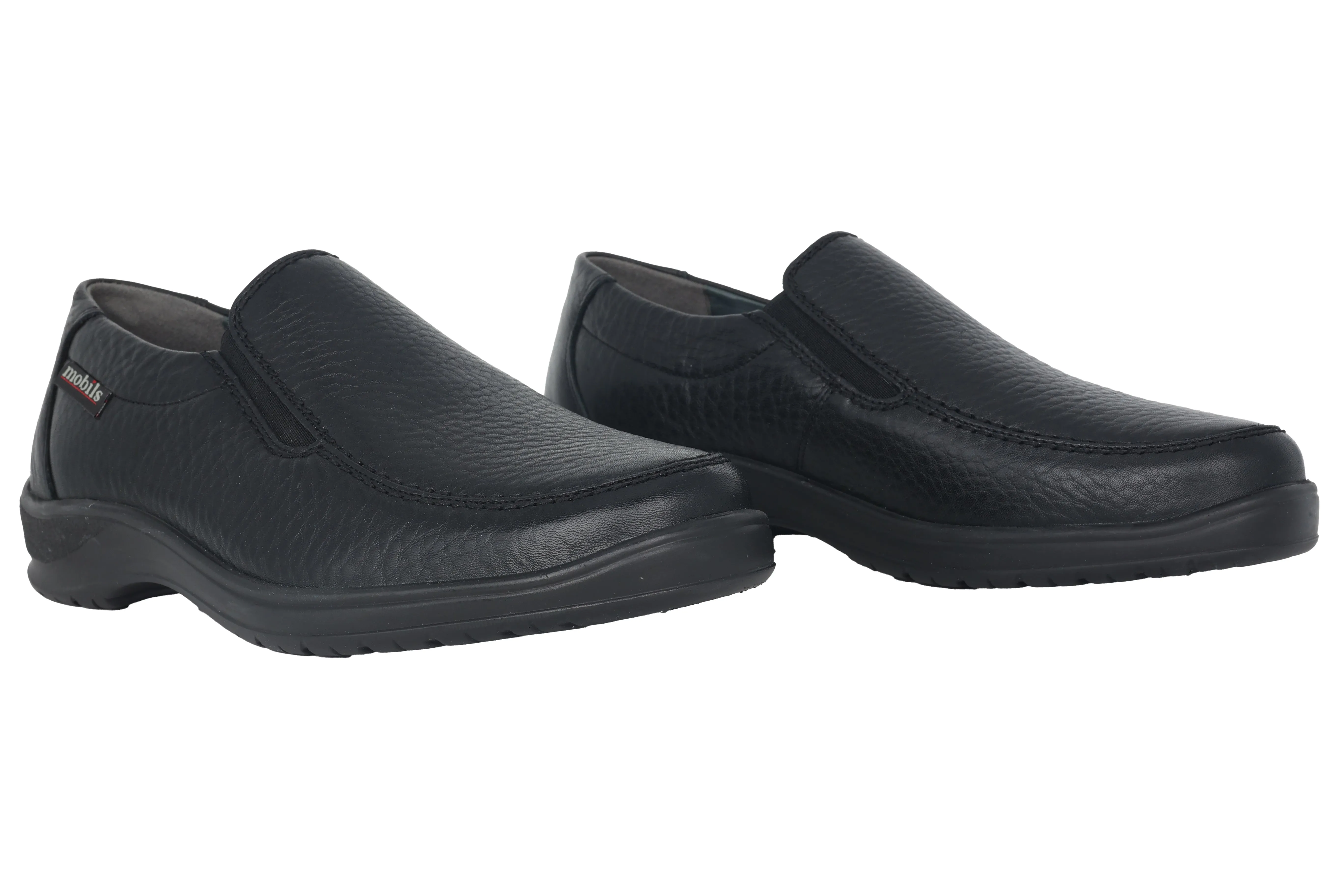 'Ewald' men's ergonomic wide fit (H) loafer - black