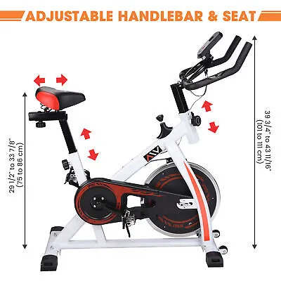 Exercise Bike Stationary Bike Trainer Cardio Workout Indoor Fitness Home Gym,