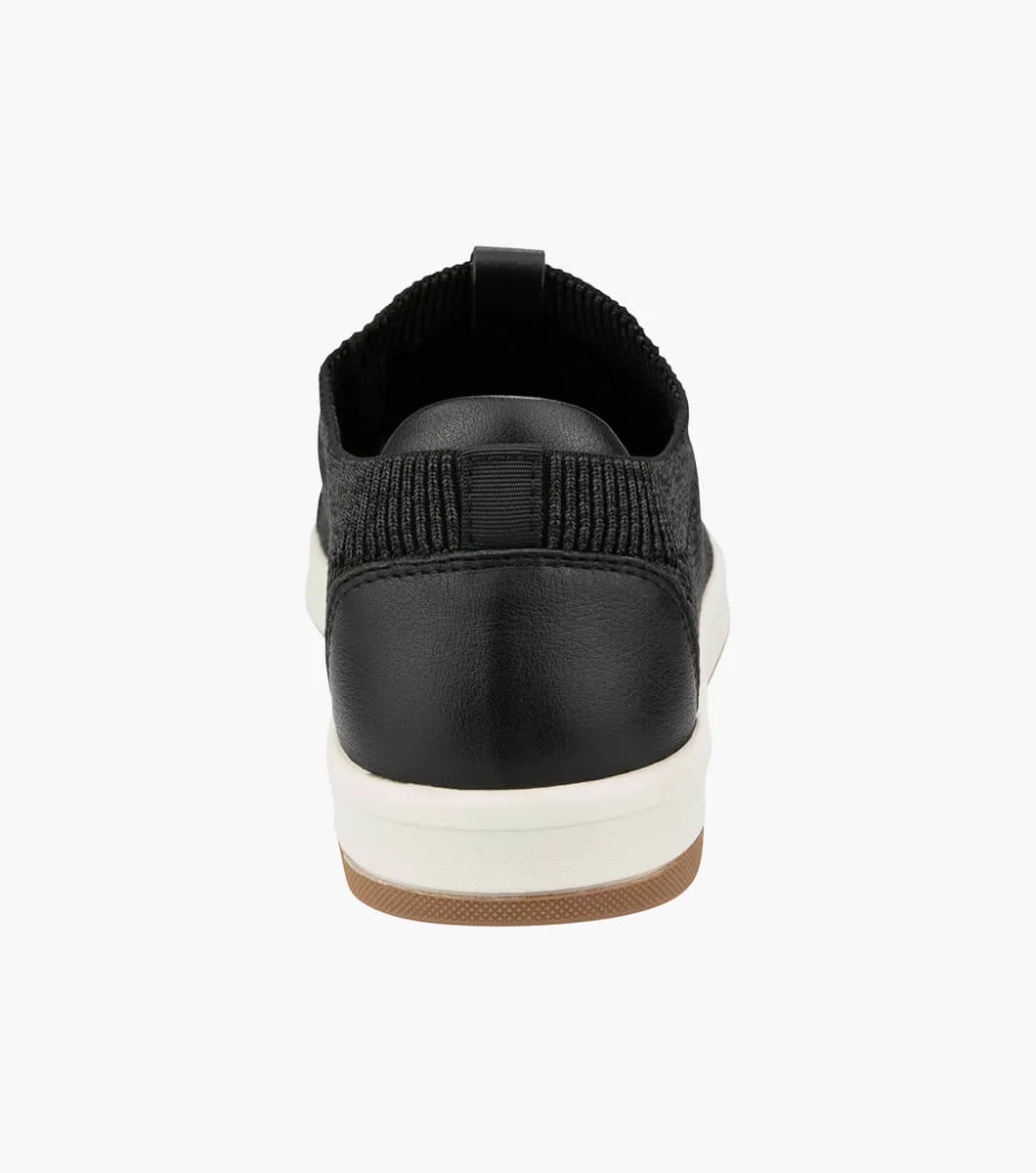 Florsheim Men's Crossover Knit Lace to Toe Sneaker - Black