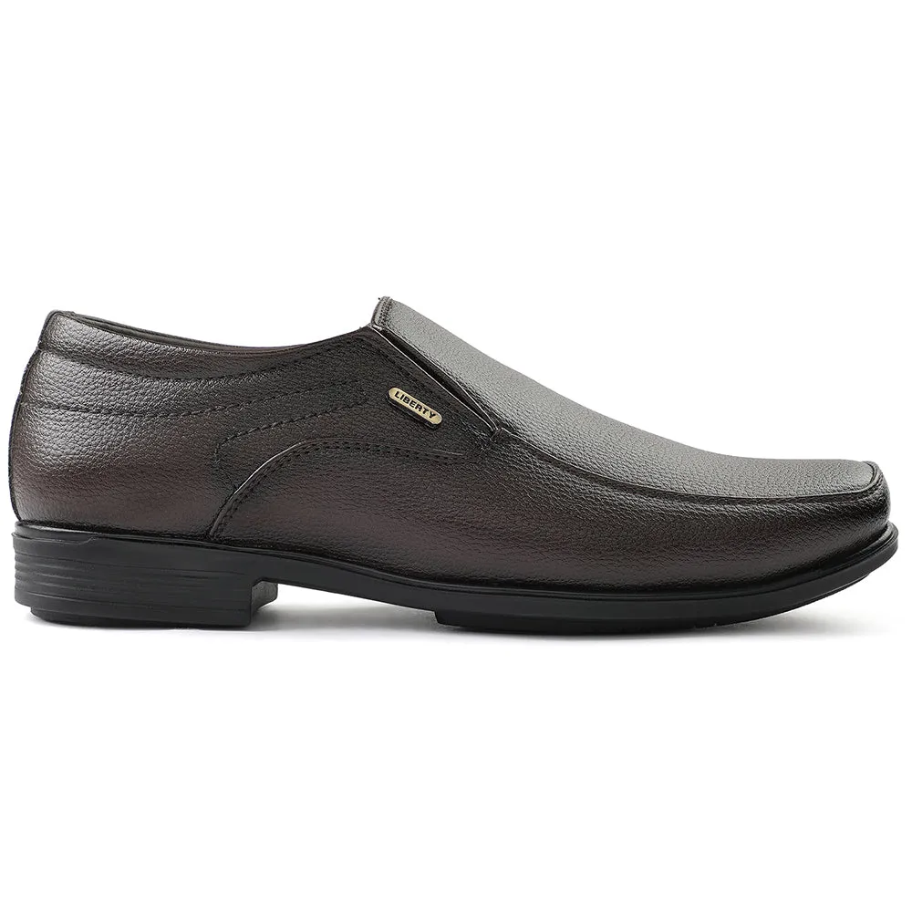 Fortune Brown Formal Non Lacing Moccasin For Men H202-02 By Liberty