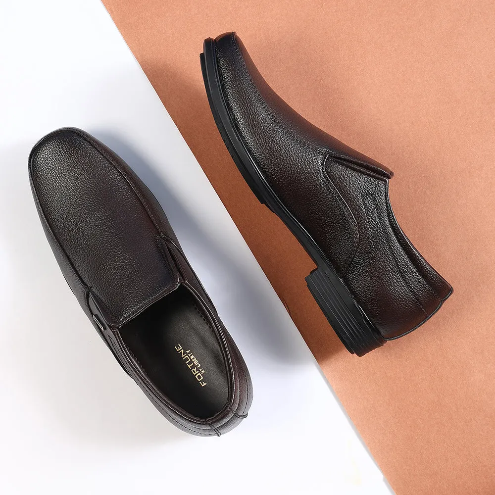 Fortune Brown Formal Non Lacing Moccasin For Men H202-02 By Liberty