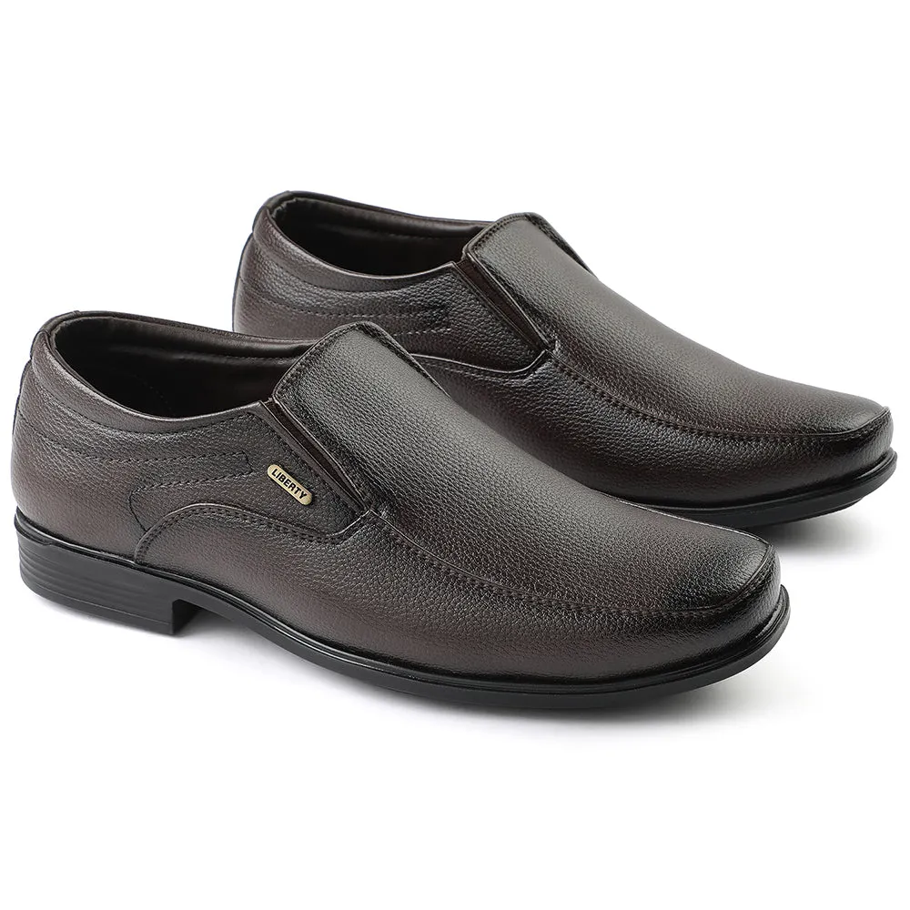 Fortune Brown Formal Non Lacing Moccasin For Men H202-02 By Liberty