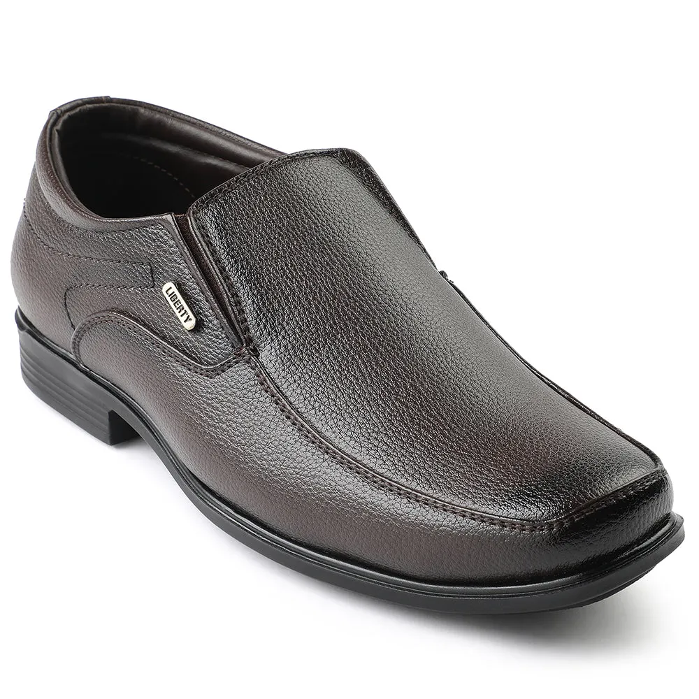 Fortune Brown Formal Non Lacing Moccasin For Men H202-02 By Liberty