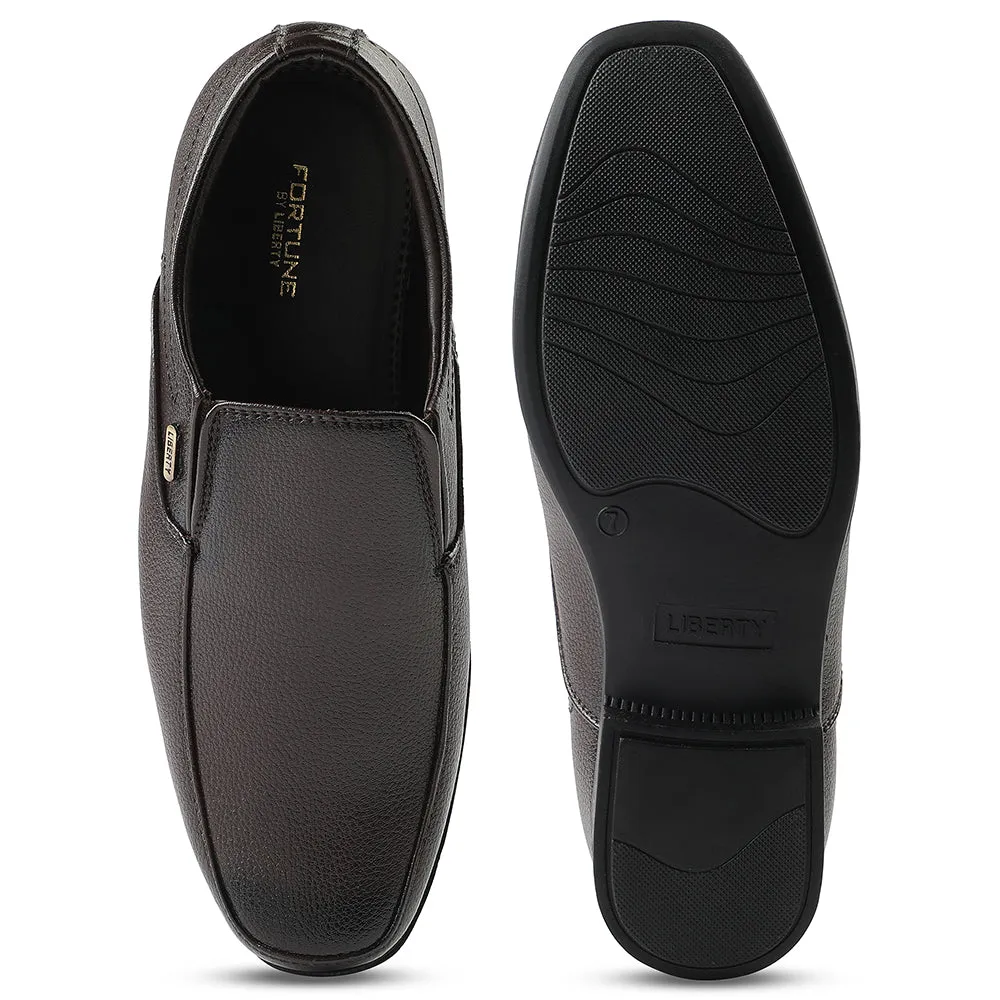Fortune Brown Formal Non Lacing Moccasin For Men H202-02 By Liberty