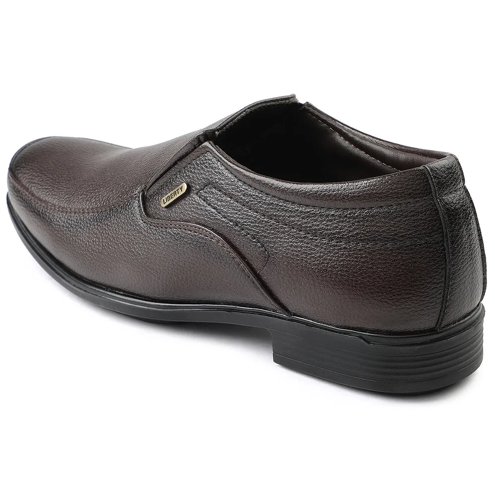 Fortune Brown Formal Non Lacing Moccasin For Men H202-02 By Liberty