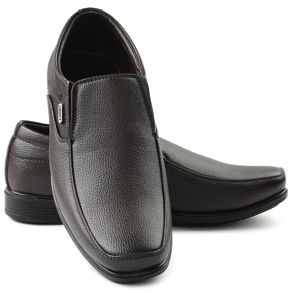 Fortune Brown Formal Non Lacing Moccasin For Men H202-02 By Liberty