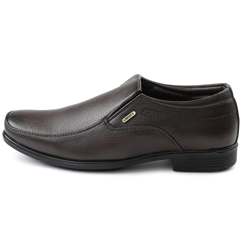 Fortune Brown Formal Non Lacing Moccasin For Men H202-02 By Liberty