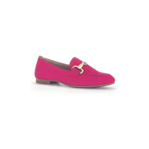 Gabor Jangle - Ladies Loafer in Pink Suede