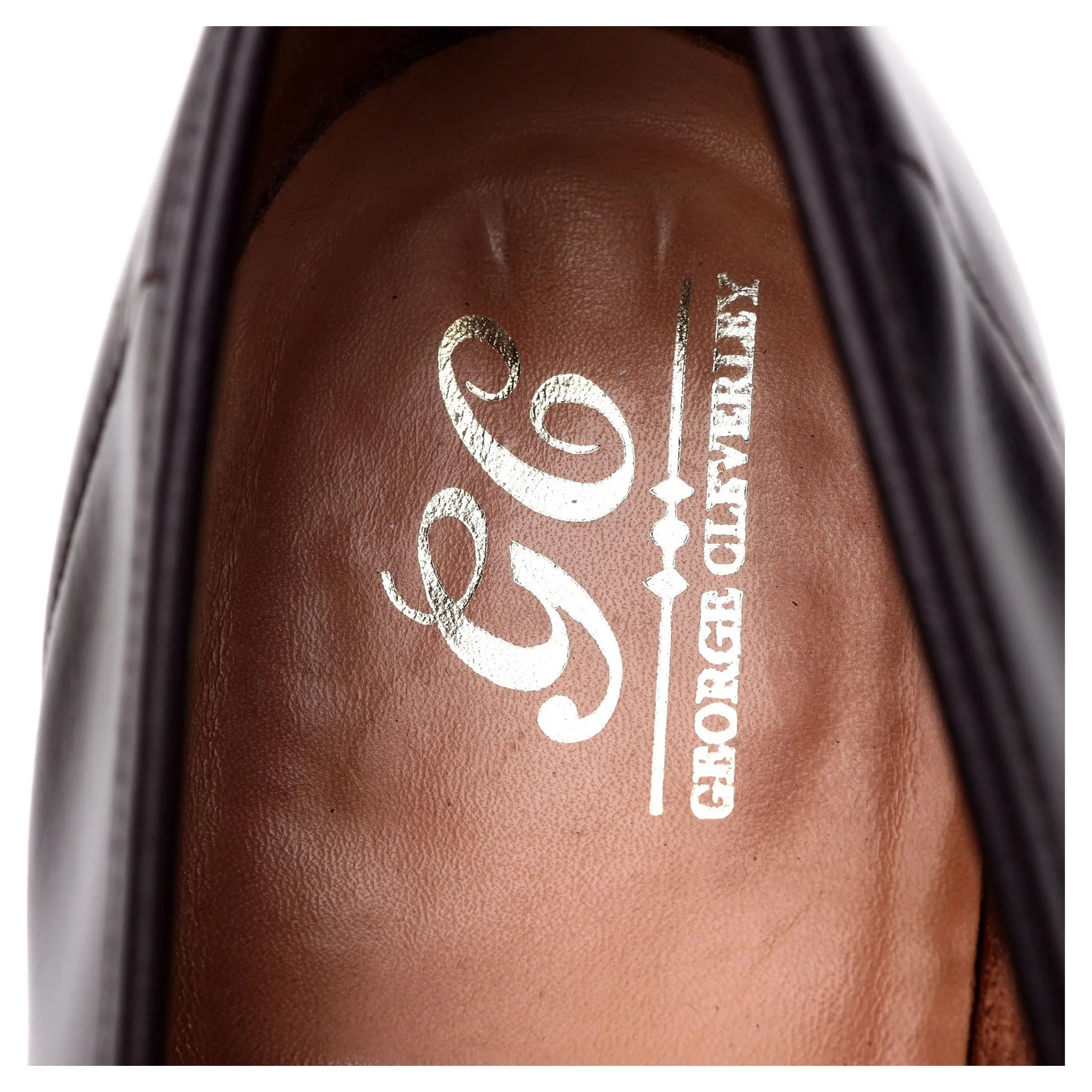 'George' Burgundy Leather Loafer UK 7.5 E