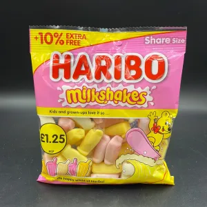 Haribo - Milkshakes Flavour, Share Size Gummy Candy 160g (UK)
