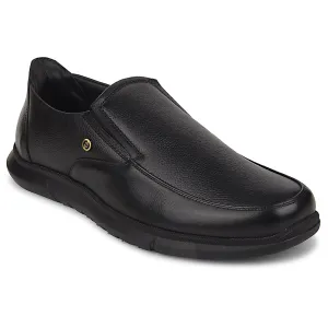 Healers Black Formal Non Lacing Moccasins For Men SCL-1 By Liberty