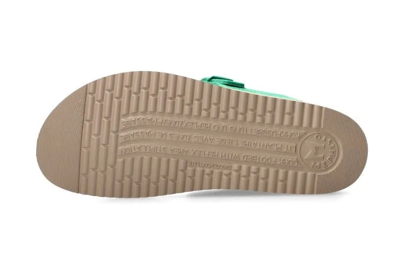 'Helen' women's thong slide sandal - green