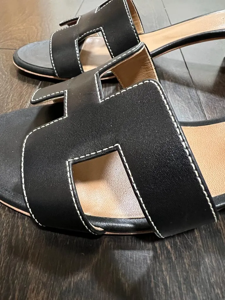 HERMÈS OASIS H MULE SANDALS