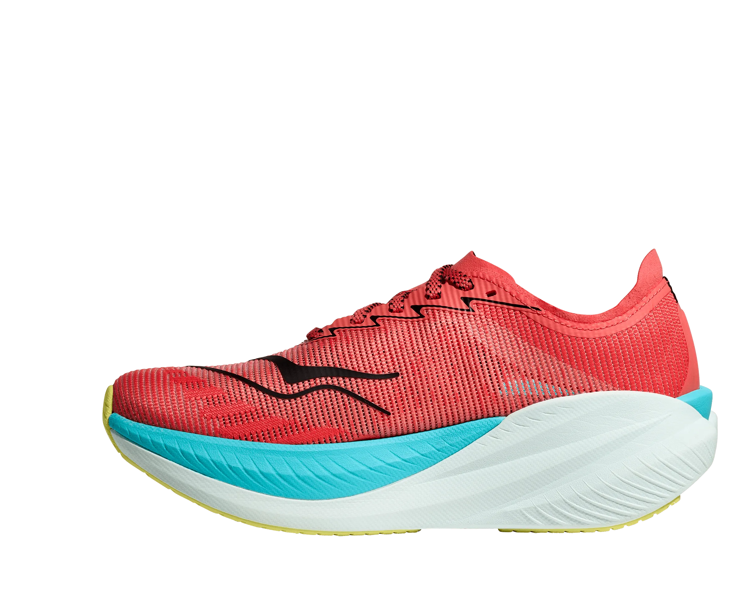 HOKA Men Mach X 2 Wide - Grapefruit / Electric Coral