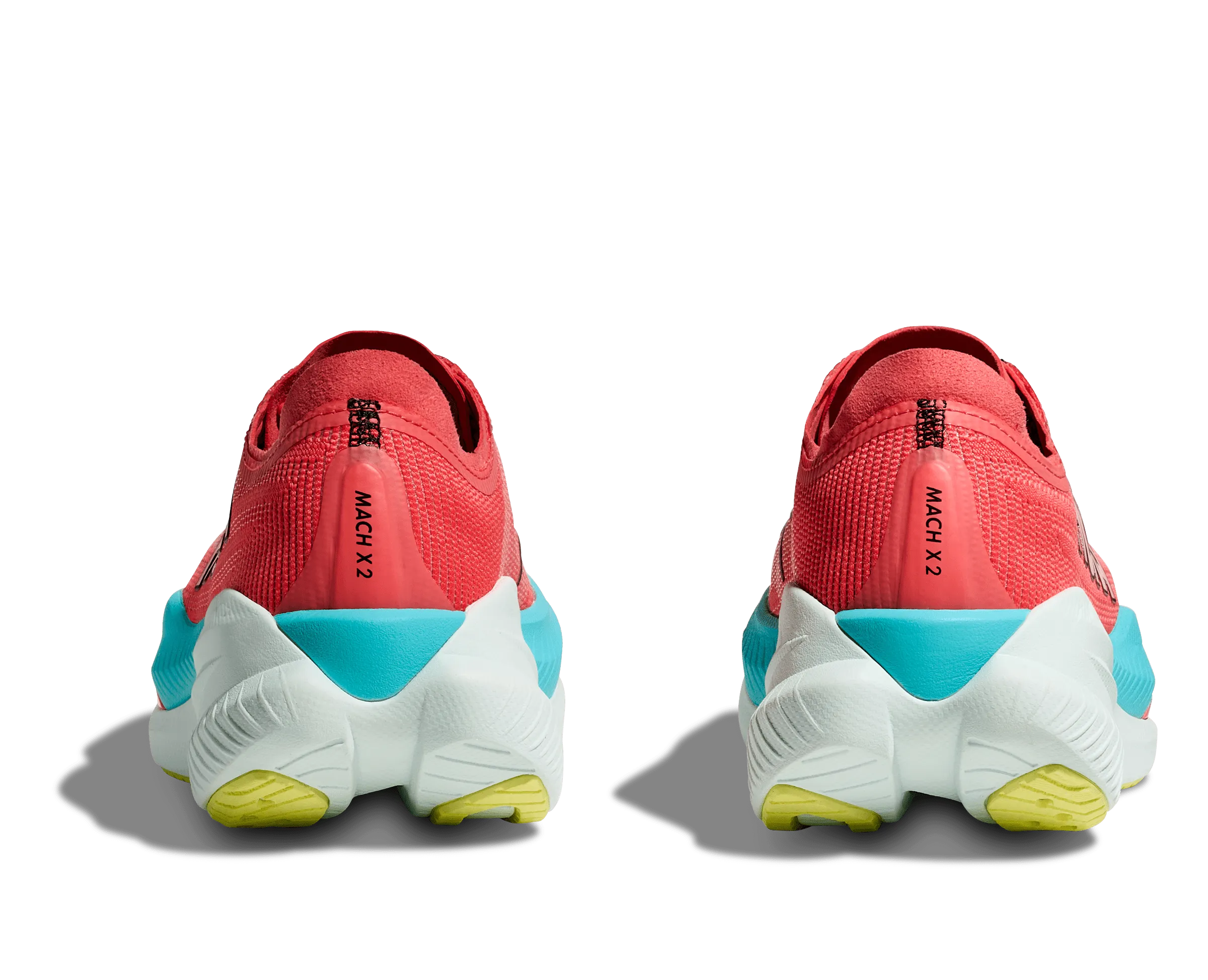 HOKA Men Mach X 2 Wide - Grapefruit / Electric Coral