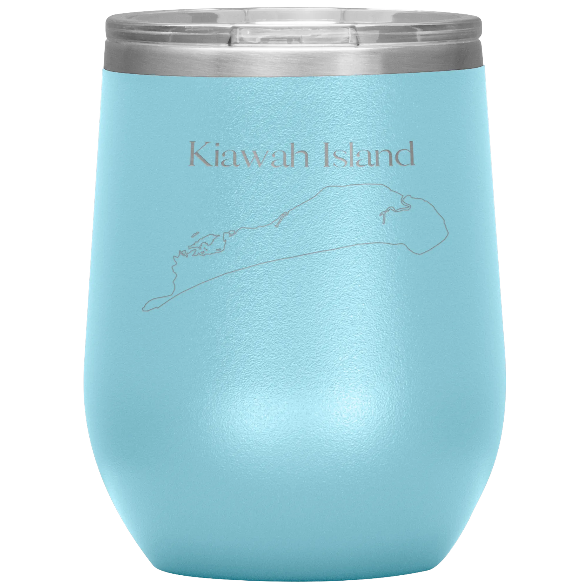 Kiawah Island Map Wine Tumbler