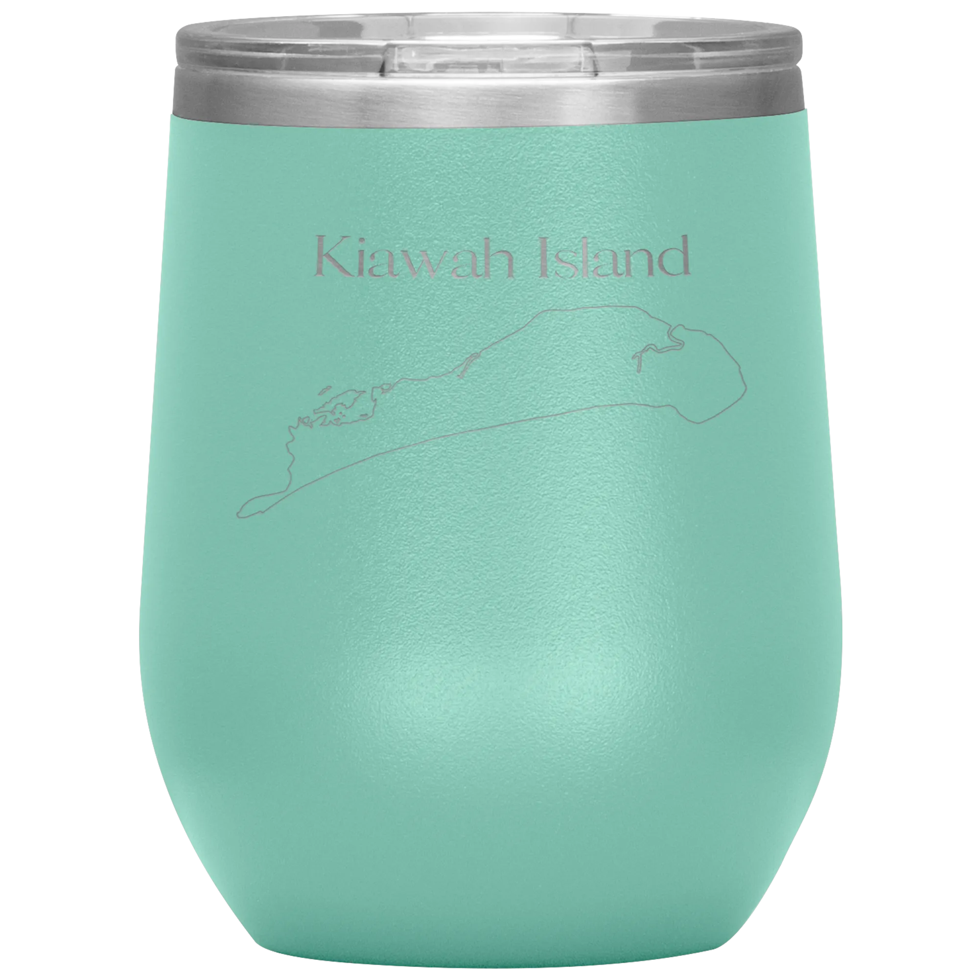Kiawah Island Map Wine Tumbler